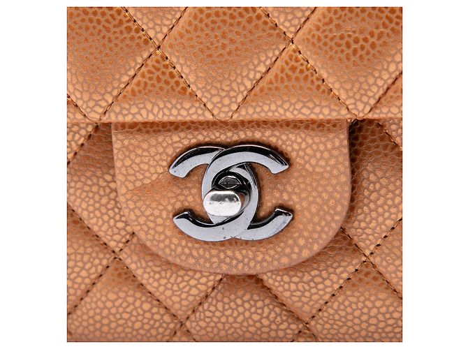Chanel Brown Medium Classic Metallic Caviar Double Flap - vista 5