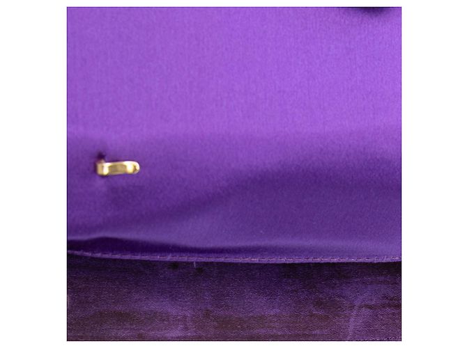 Gucci Purple Mini Satin Bamboo Night - vista 6