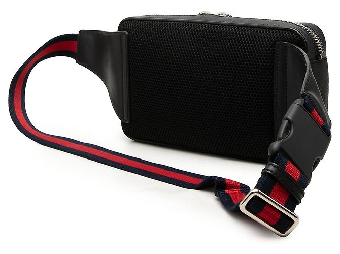 Borsello cintura Gucci Black GG Supreme Web - vista 2