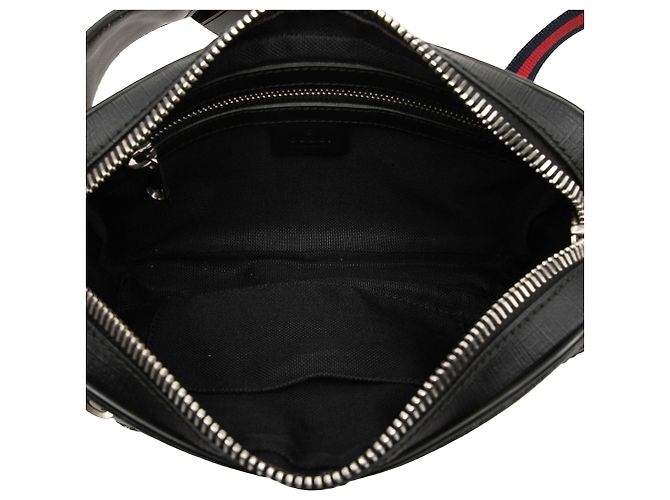 Borsello cintura Gucci Black GG Supreme Web - vista 4