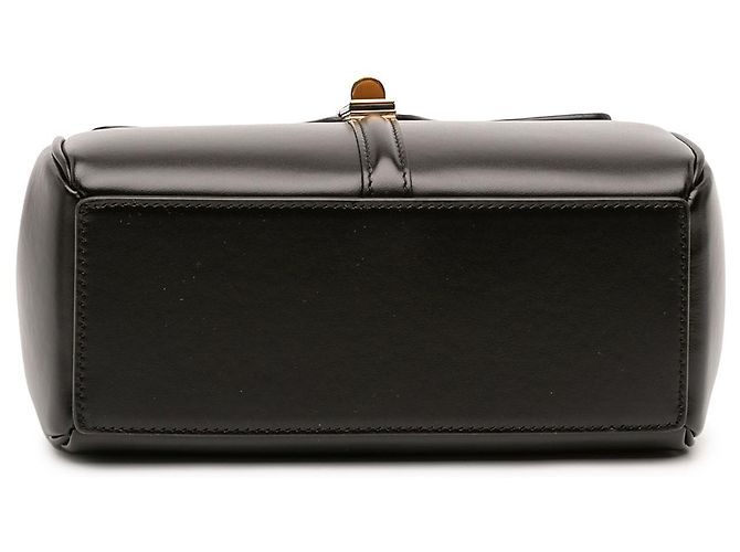 Céline Celine Mini Borsa 16 con manico in pelle di vitello liscia nera - vista 3