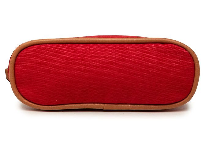 Pouch Hermès Mini Bolide in tela rossa - vista 3