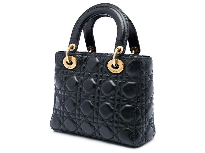 Dior Black Small Lambskin Cannage My ABCDior Lady Dior - vista 2