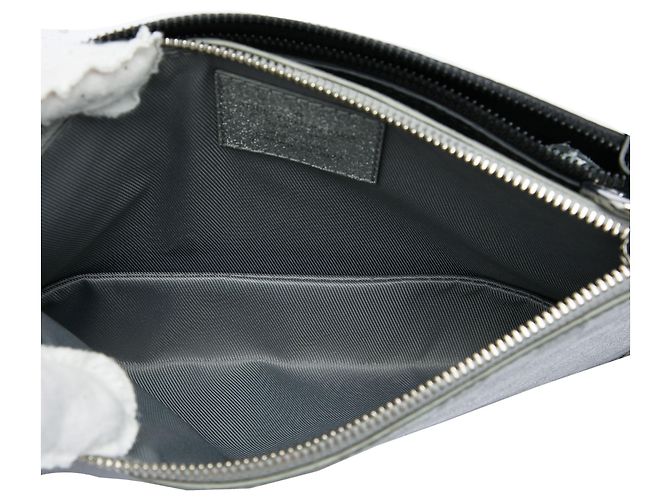 Louis Vuitton Black Damier Glitter Taurillon In The Loop Trio Pouch - vista 4