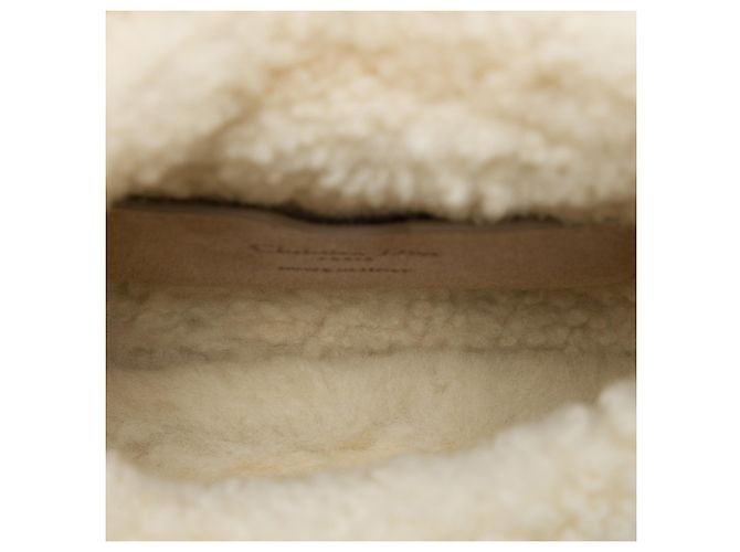 Dior Bobby Crossbody Small in camoscio e shearling Beige - vista 4