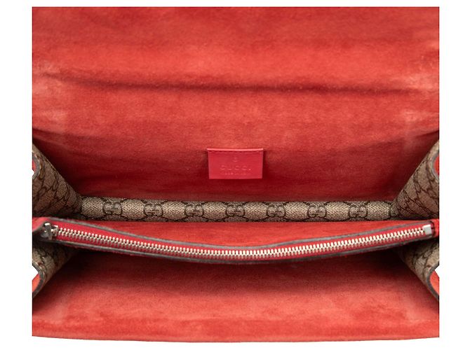 Borsa a tracolla Gucci Dionysus Medium GG Supreme Beige - vista 4