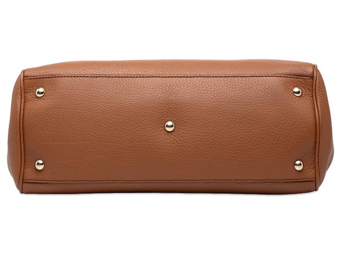 Bolso Gucci Brown Medium Calfskin Bamboo Shopper - vista 3