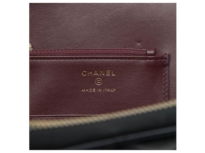 Pouch Chanel Reissue 2.55 con manico in pelle di vitello invecchiata matelassé nera Medium - vista 5
