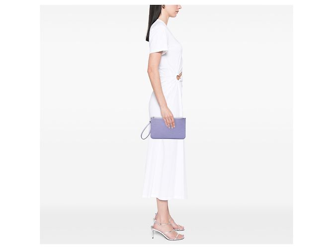 Pouch Louis Vuitton Neverfull in pelle Epi viola - vista 6