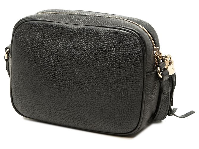 Gucci Soho Disco Crossbody in pelle di vitello nera - vista 2
