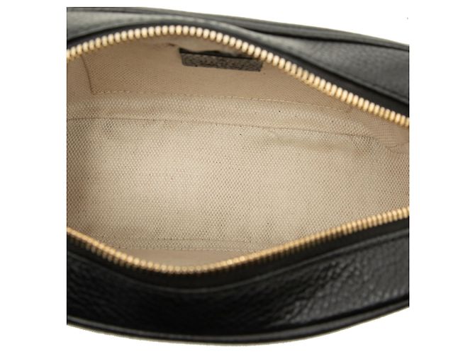 Gucci Soho Disco Crossbody in pelle di vitello nera - vista 4