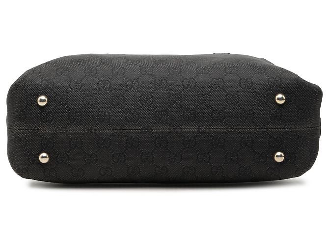 Gucci Boston Bag aus schwarzem GG Canvas - Ansicht 3