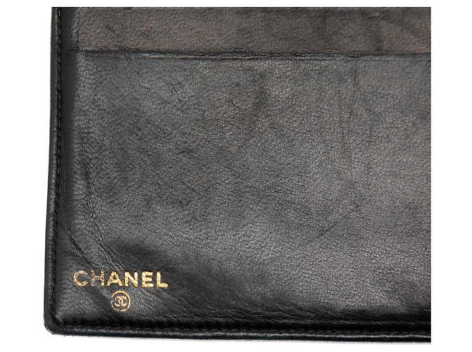 Portafoglio lungo bifold Chanel Black CC Caviar - vista 6