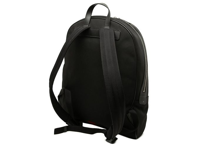 Gucci Black Techno Canvas Web Backpack - view 2