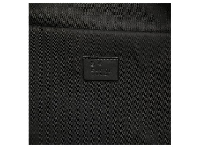 Gucci Black Techno Canvas Web Backpack - view 5