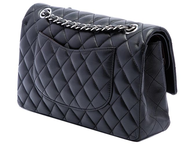 Chanel Black Medium Classic Lambskin Double Flap - vista 2