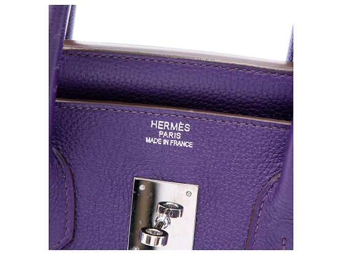 Hermès Purple Togo Birkin Retourne 35 - vista 5