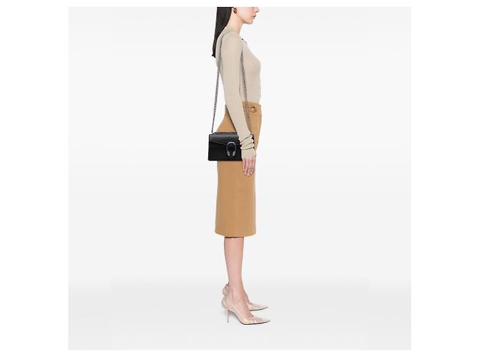 Gucci Dionysus Crossbody in pelle di vitello nera Medium - vista 6
