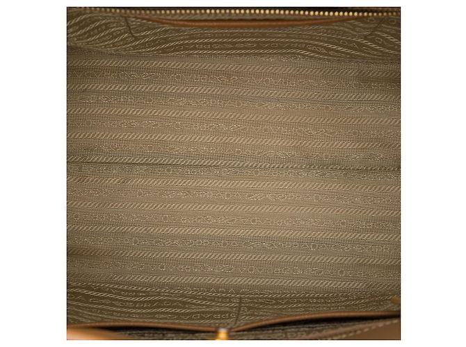 Borsa Shopping Prada Brown Saffiano Lux - vista 4