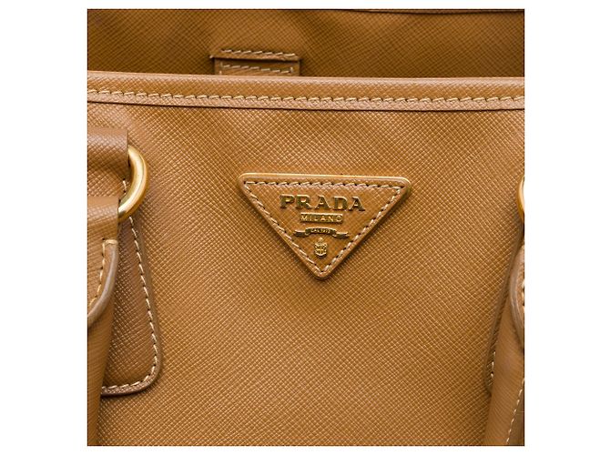 Borsa Shopping Prada Brown Saffiano Lux - vista 5