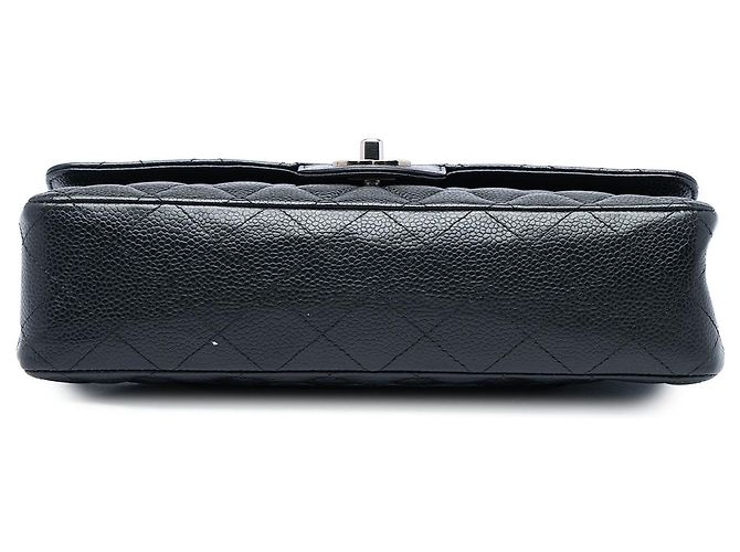 Chanel Black Medium Classic Caviar Double Flap - vista 3