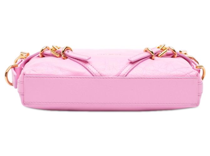 Bolsa tiracolo Voyou mini em couro rosa Givenchy - vista 3