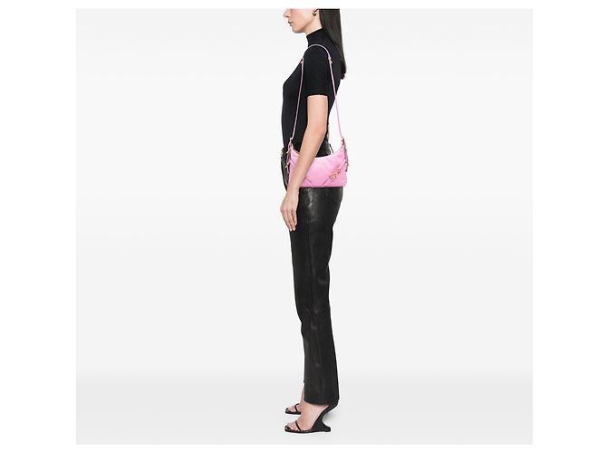 Bolsa tiracolo Voyou mini em couro rosa Givenchy - vista 6