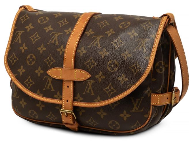 Louis Vuitton Brown Monogram Saumur 30 - vista 2