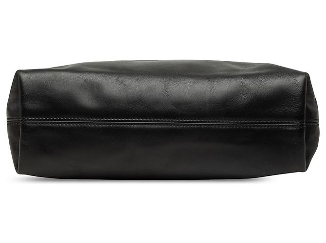 Chanel CC Shopping Tote aus schwarzem Lammleder - Ansicht 3