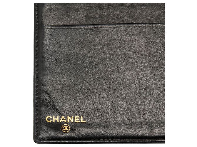 Cartera larga Chanel Black CC Caviar - vista 5