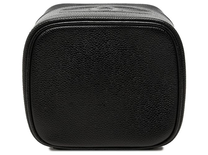 Estuche de maquillaje Chanel Black CC Caviar Vanity Case - vista 3