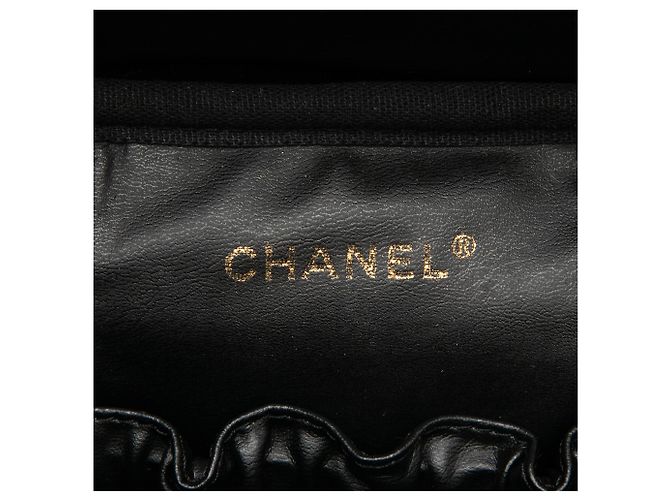 Estuche de maquillaje Chanel Black CC Caviar Vanity Case - vista 5