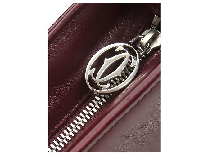 Borsa a mano Cartier Cabochon in pelle rossa - vista 11