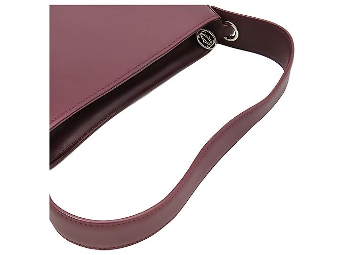 Borsa a mano Cartier Cabochon in pelle rossa - vista 12