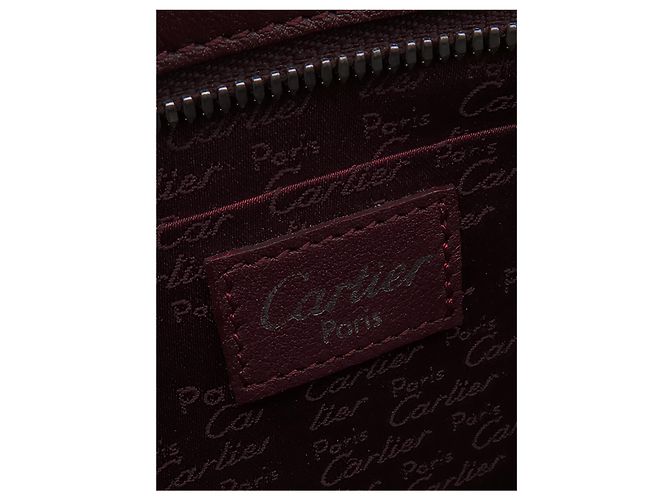 Borsa a mano Cartier Cabochon in pelle rossa - vista 5