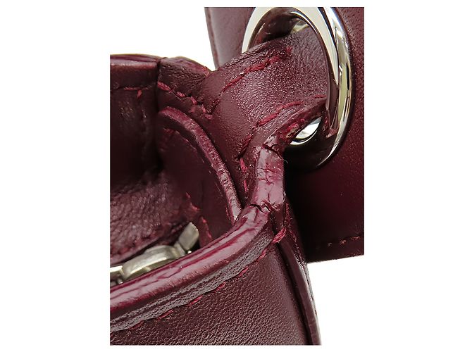 Borsa a mano Cartier Cabochon in pelle rossa - vista 6