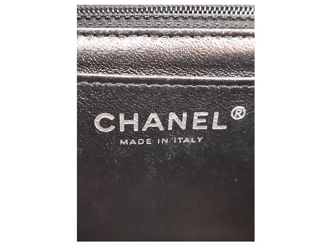 Chanel Black Mini Square Classic Chevron Crumpled Patent So Black Single Flap - vista 5