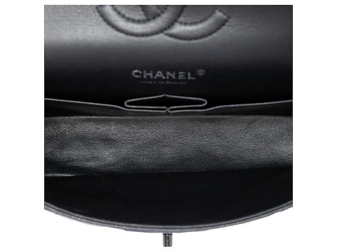 Chanel Black Medium Classic Caviar Glitter Double Flap - vista 4