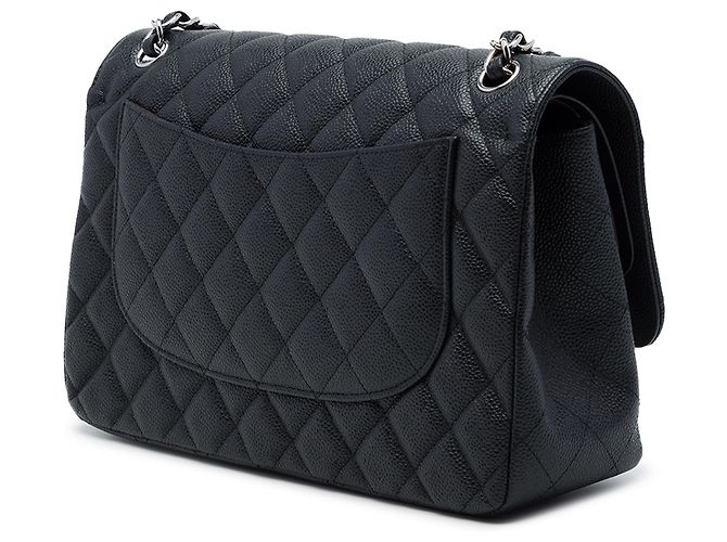 Chanel Black Jumbo Classic Caviar Double Flap - vista 2