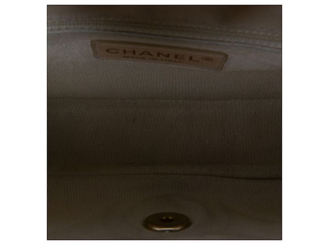 Chanel Blue CC Chevron Jersey Flap - vista 4