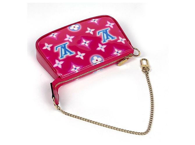 Louis Vuitton Mini Pochette Accessoires in Fuchsia - vista 4