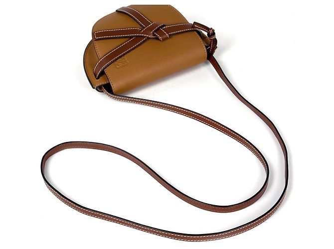 Borsa Loewe Gate Dual in pelle marrone - vista 4