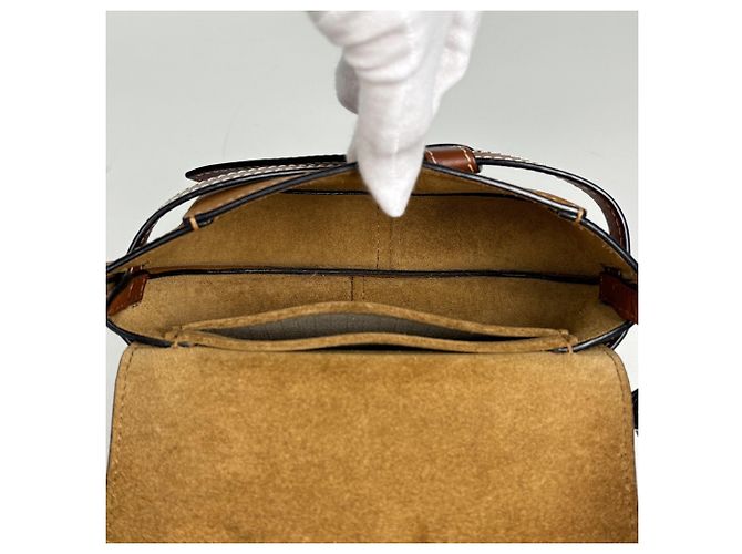 Borsa Loewe Gate Dual in pelle marrone - vista 7