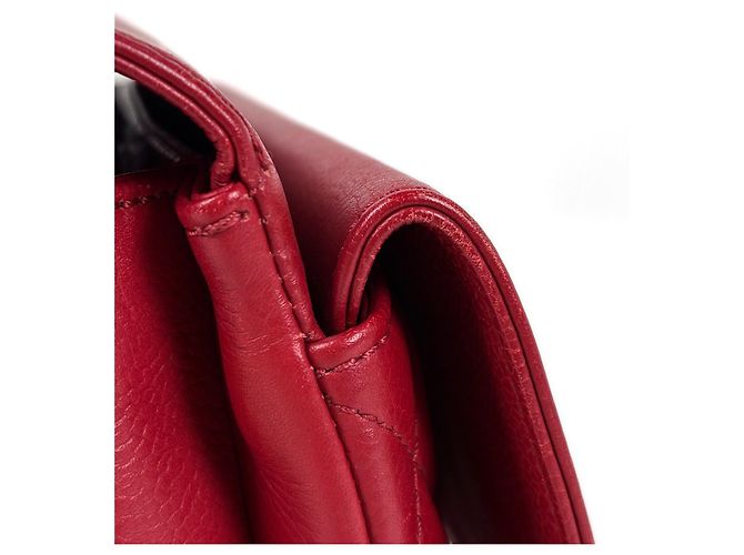 Bolsa de ombro Chanel vermelha - vista 5