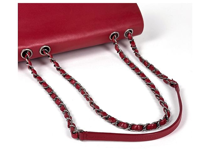 Bolsa de ombro Chanel vermelha - vista 8