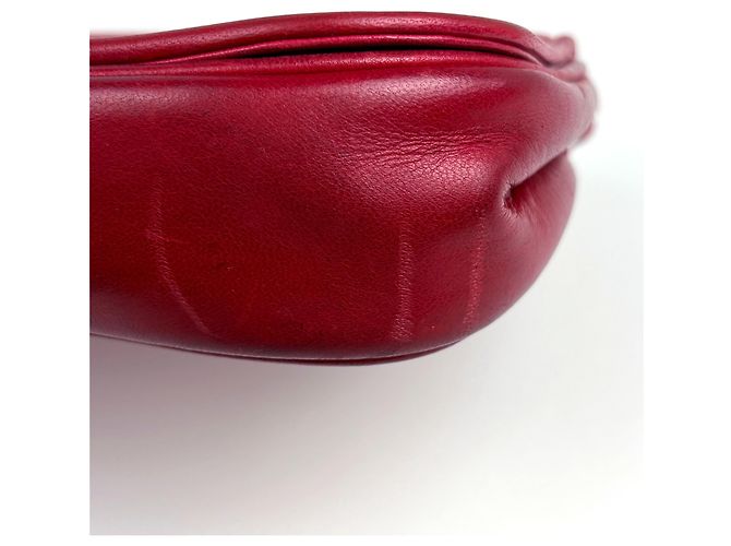Bolso de hombro Chanel de cuero rojo - vista 3