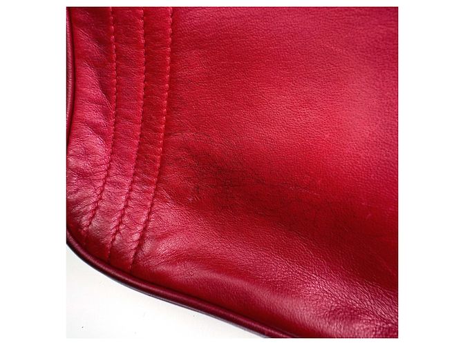 Bolso de hombro Chanel de cuero rojo - vista 6