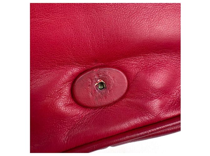Bolso de hombro Chanel de cuero rojo - vista 7