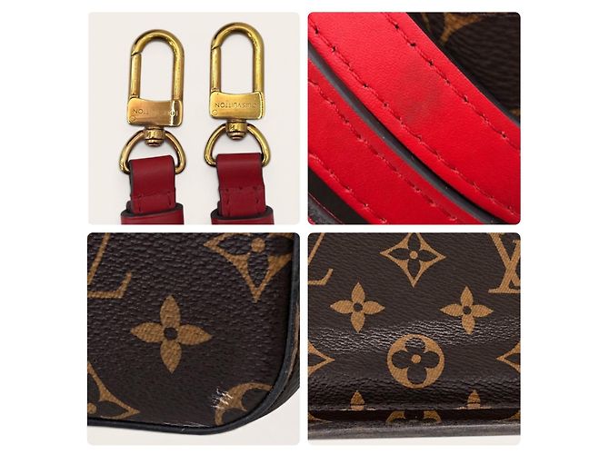 Louis Vuitton Monogram NéoNoé MM Borsa a Secchiello Rossa - vista 10