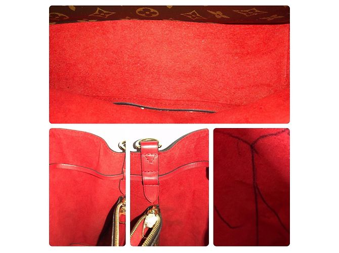 Louis Vuitton Monogram NéoNoé MM Borsa a Secchiello Rossa - vista 9